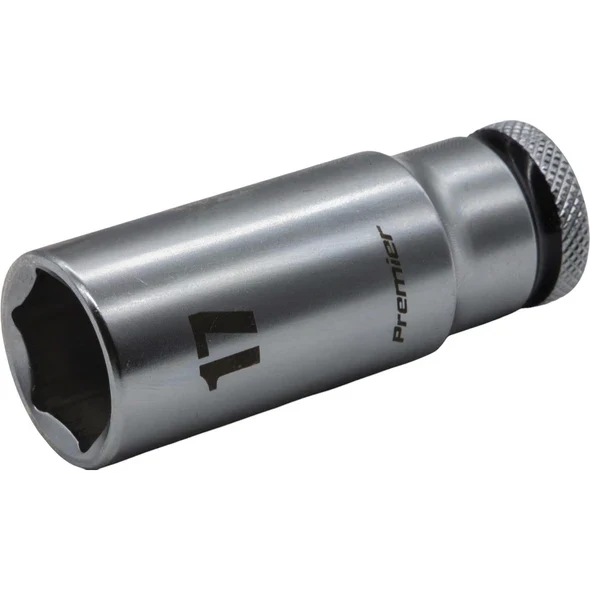 Sealey 3/8"Dr Walldrive Deep Socket 17mm (Black Coded Ring)