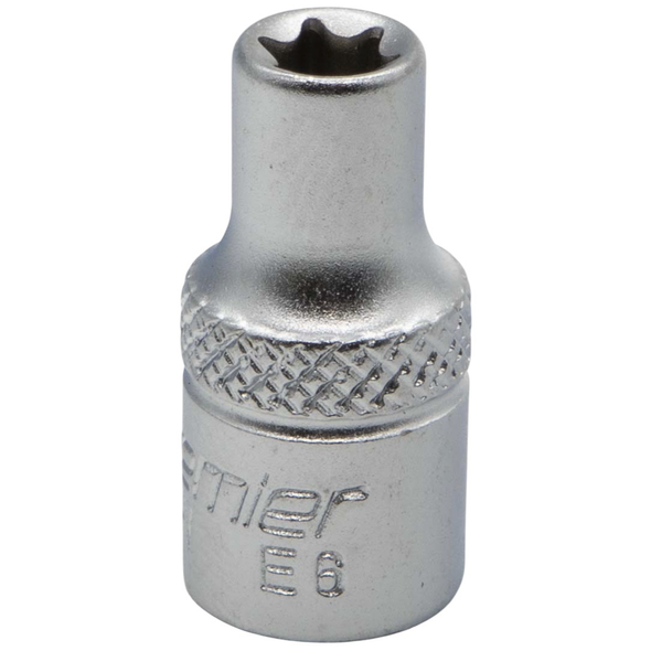 Sealey 1/4"Dr E-Torx Socket E6 (Micro Satin Finish)