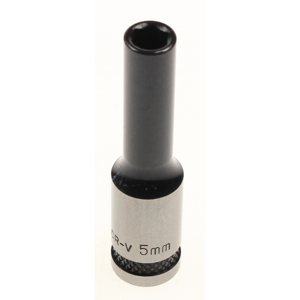 Sealey Socket 1/4"dr 5mm (6pt) deep 'black series'