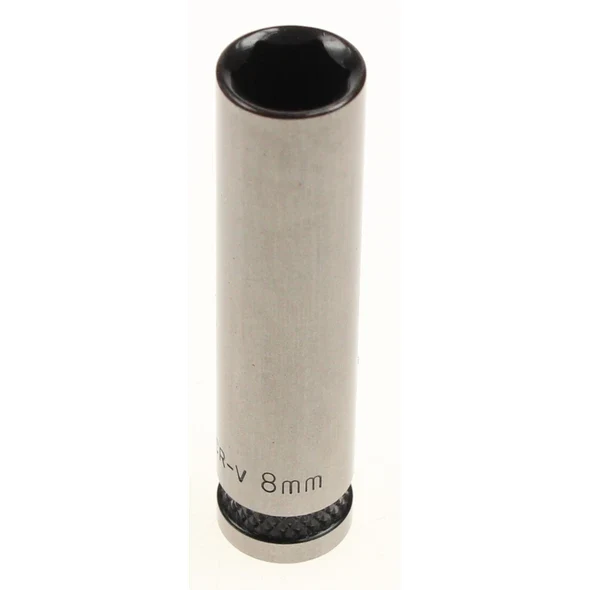 Sealey Socket 1/4"dr 8mm (6pt) deep 'black series'