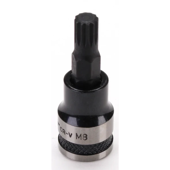 Sealey Spline Socket Bit 3/8"Sq Drive M8 (Black Series)