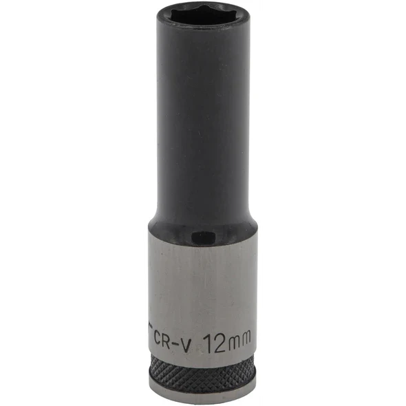 Sealey 1/2"Dr Deep Socket 12mm (Black Series)