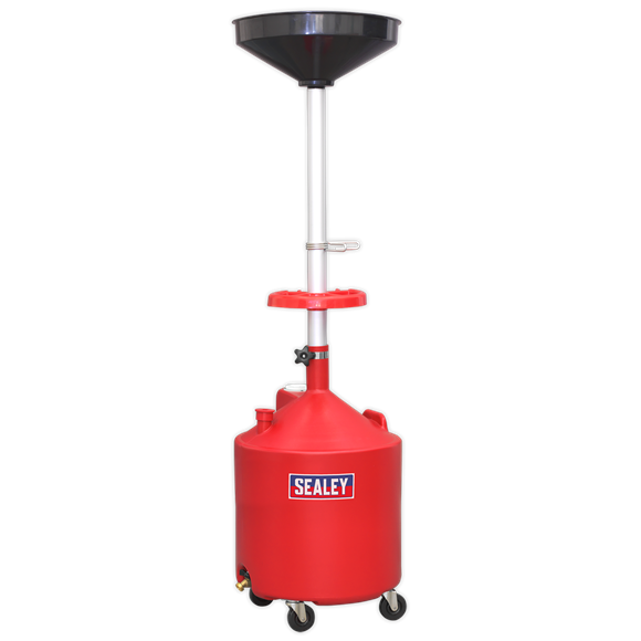 Sealey Mobile Oil Drainer 80L Gravity Discharge AK80D Sealey - Dynamic Drive