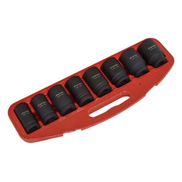Sealey Impact Socket Set 8pc Deep 3/4"Sq Drive Metric AK885 Sealey - Dynamic Drive
