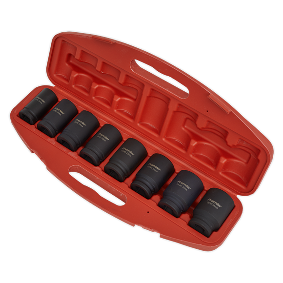 Sealey Impact Socket Set 8pc Deep 3/4"Sq Drive Metric AK885 Sealey - Dynamic Drive