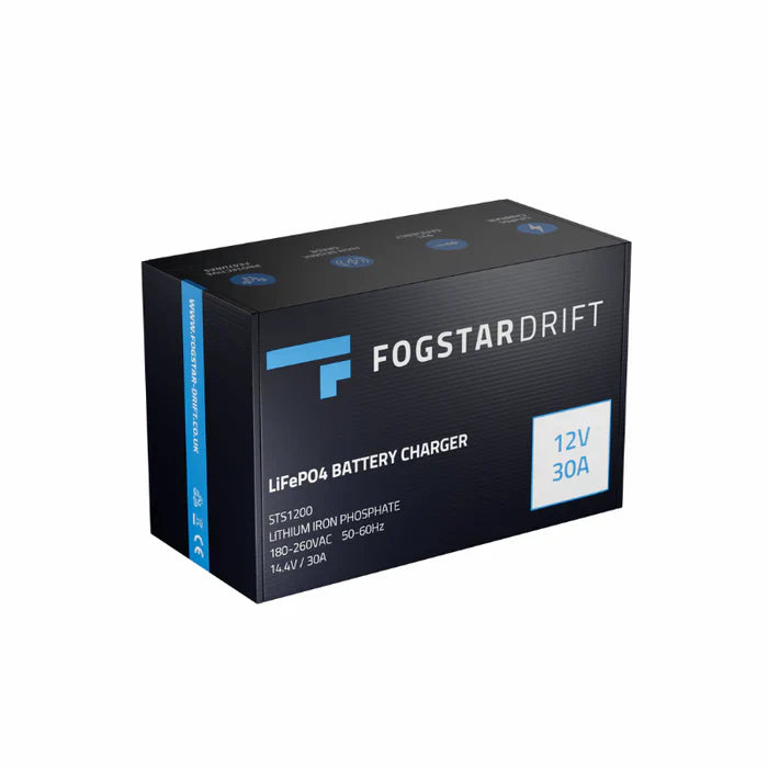 Fogstar LiFePO4 Battery Charger - 12V 30A Dyna-mo Solar - Dynamic Drive