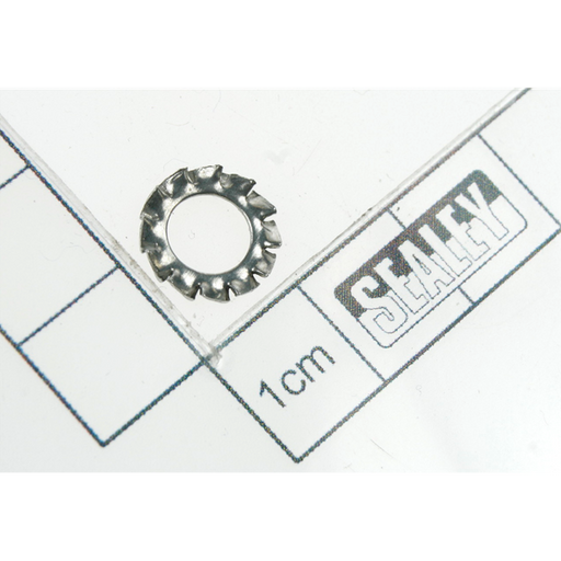 Sealey M6 ext tooth washer zinc