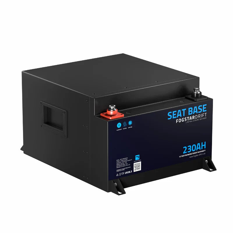 Fogstar 12v 230Ah Seat Base - LiFeP04 Battery Dyna-mo Solar - Dynamic Drive