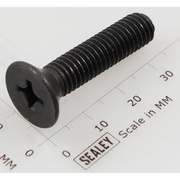 Sealey Csk phillips machine screw m8x35 black