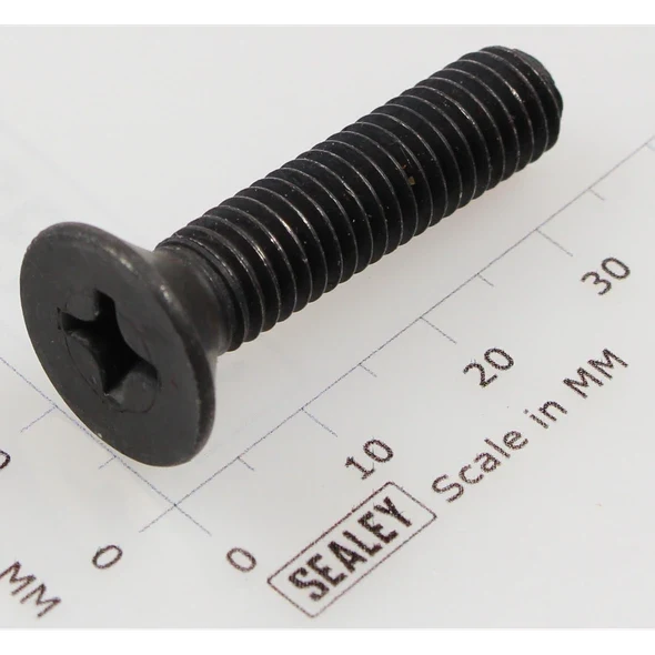 Sealey Csk phillips machine screw m8x35 black