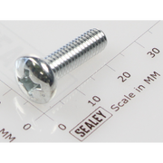 Sealey Machine screw pan head phillips m6x20mm (single)