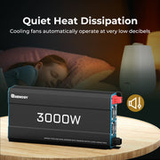 Renogy 3000W 12V to 230V/240V Pure Sine Wave Inverter With English Standard Socket Dyna-mo Solar - Dynamic Drive