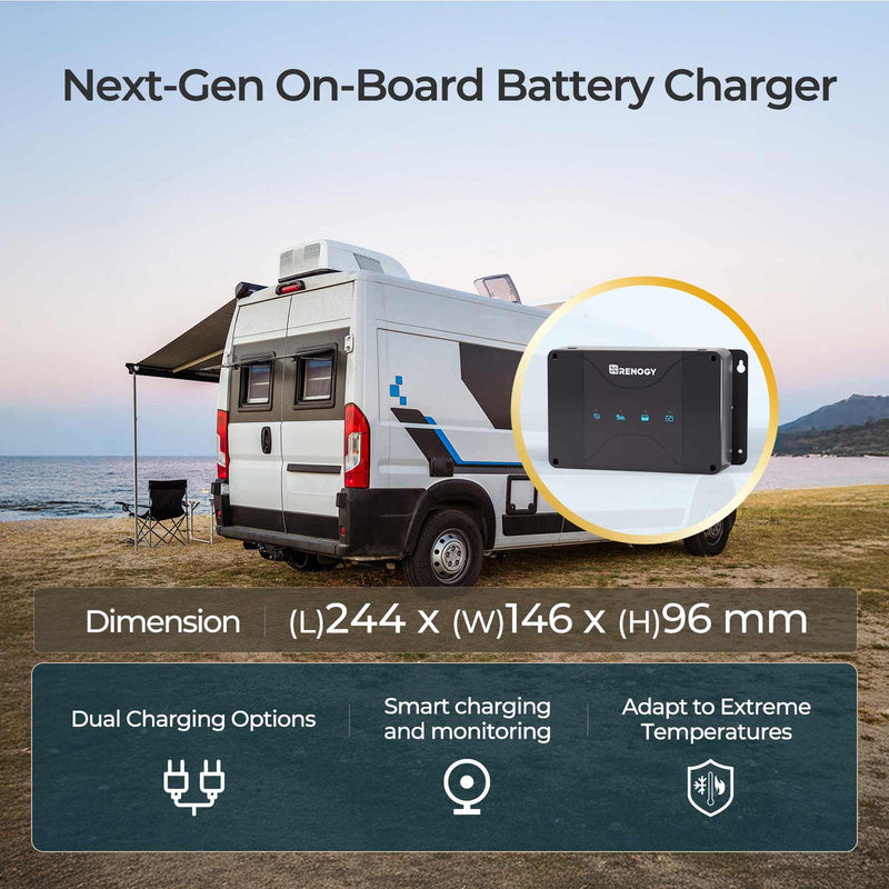 Renogy DCC50S 12V 50A DC-DC On-Board Battery Charger with MPPT(New Version) Dyna-mo Solar - Dynamic Drive
