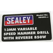 Sealey Label, l/h side