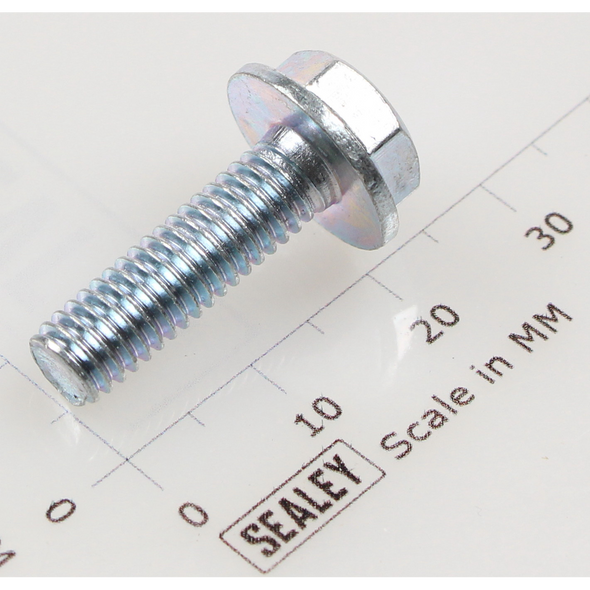 Sealey Hex head flange bolt m6x20 single