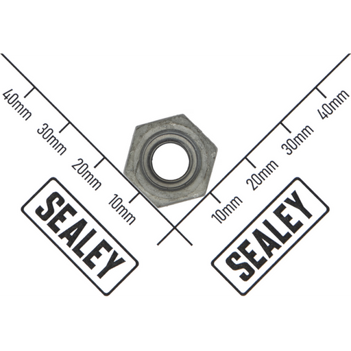 Sealey Steel Nut M8 Galvanised Shear Type