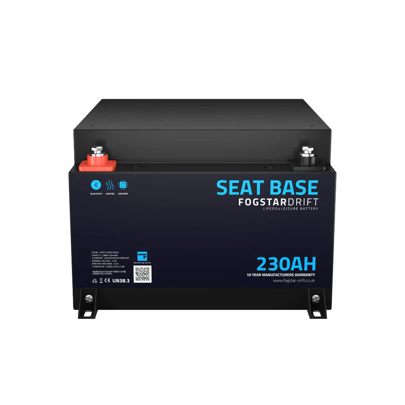 Fogstar 12v 230Ah Seat Base - LiFeP04 Battery Dyna-mo Solar - Dynamic Drive