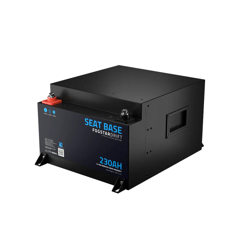 Fogstar 12v 230Ah Seat Base - LiFeP04 Battery Dyna-mo Solar - Dynamic Drive