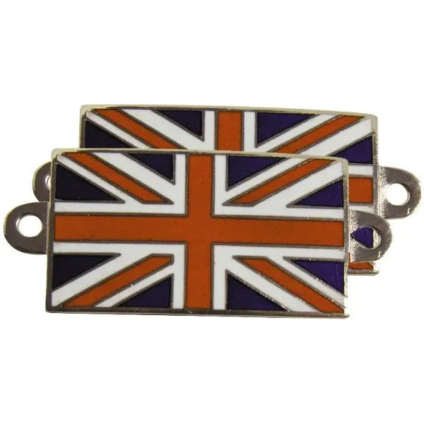Mountney Classic Enamelled Union Jack Badge - Bolt On - Pair Mountney Classic - Mountney Classic