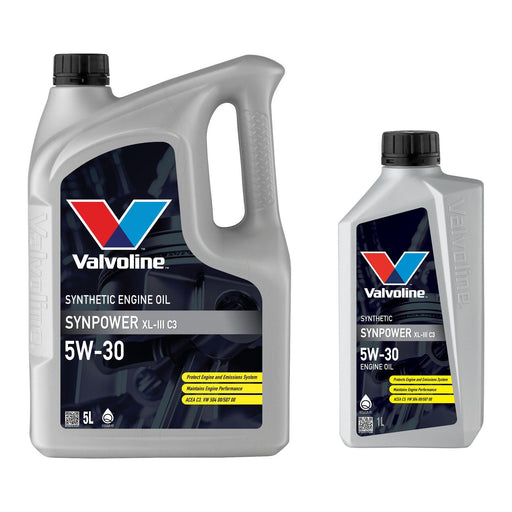 Valvoline SynPower XL-III C3 5W-30 5W30 Fully Synthetic Engine Oil - 6 Litres 6L Valvoline - Dynamic Drive