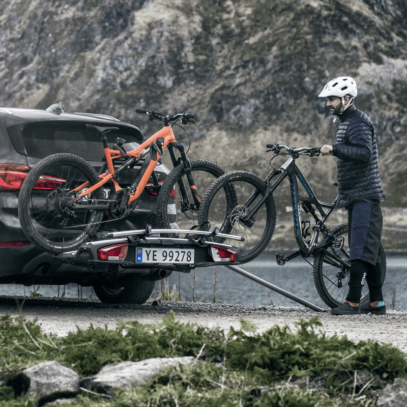 Thule VeloSpace XT two-bike platform towbar bike rack black/aluminium Towbar Bike Rack Thule - Dynamic Drive