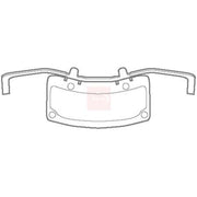 Apec Brake Pad Accessory Fitting Kit Front fits Audi A8 D3 2002-2010