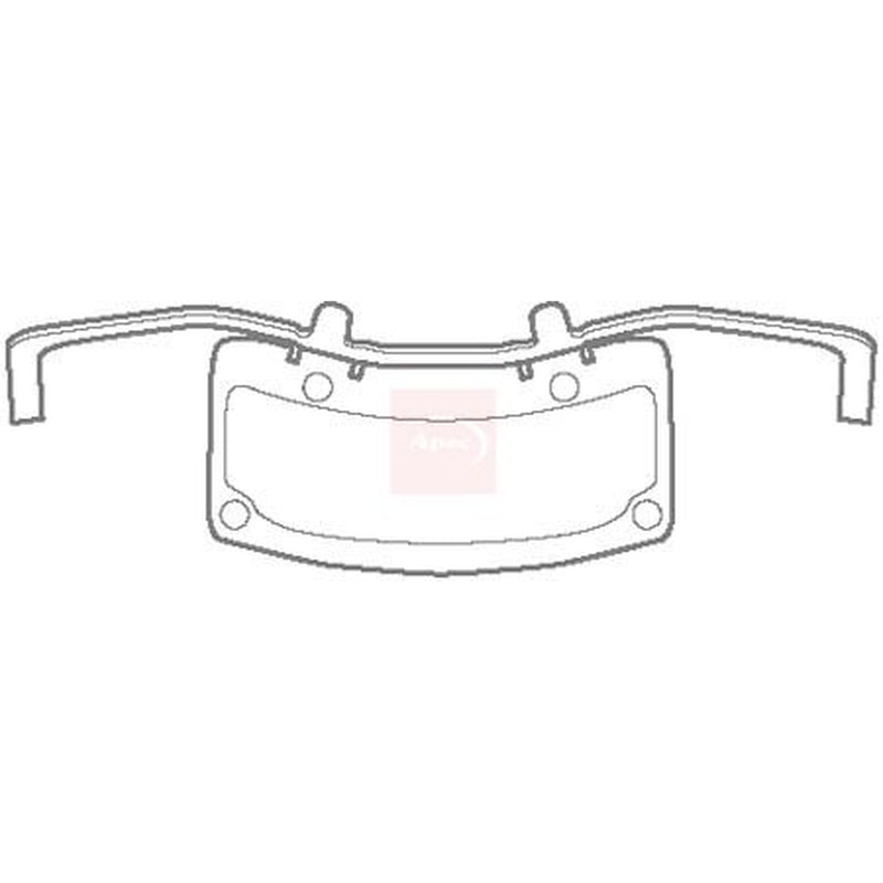Apec Brake Pad Accessory Fitting Kit Front fits Audi A8 D3 2002-2010