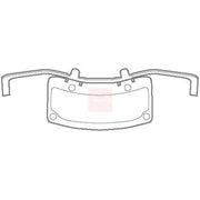 Apec Brake Pad Accessory Fitting Kit Front KIT1129
