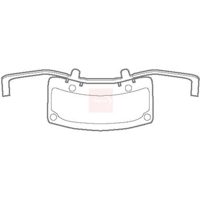 Apec Brake Pad Accessory Fitting Kit Front KIT1129