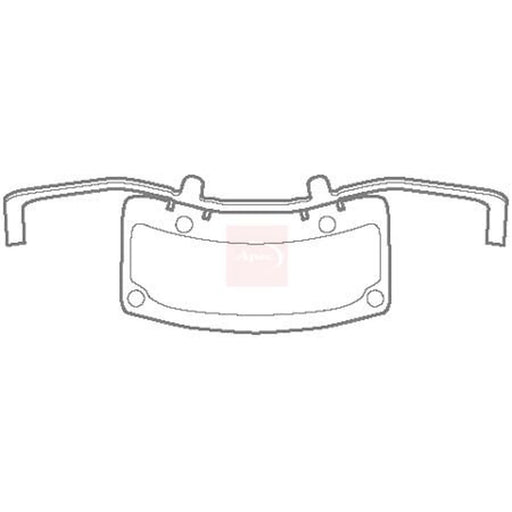 Apec Brake Pad Accessory Fitting Kit Front KIT1129