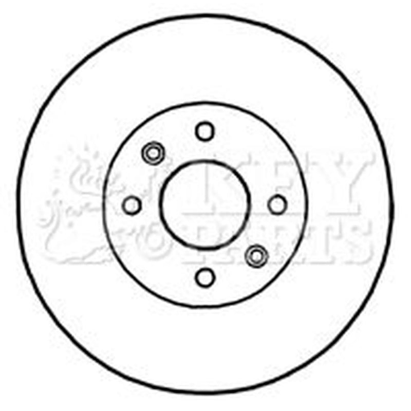 Key Parts Front Brake Solid Discs & Pads fits Smart Fortwo 2014-2015
