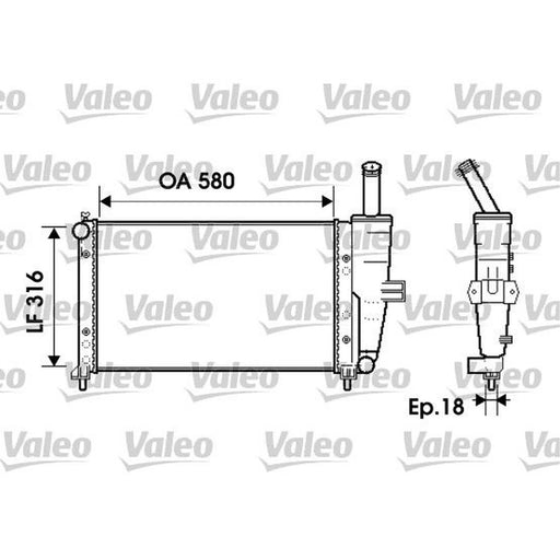 Valeo Engine Radiator 734225