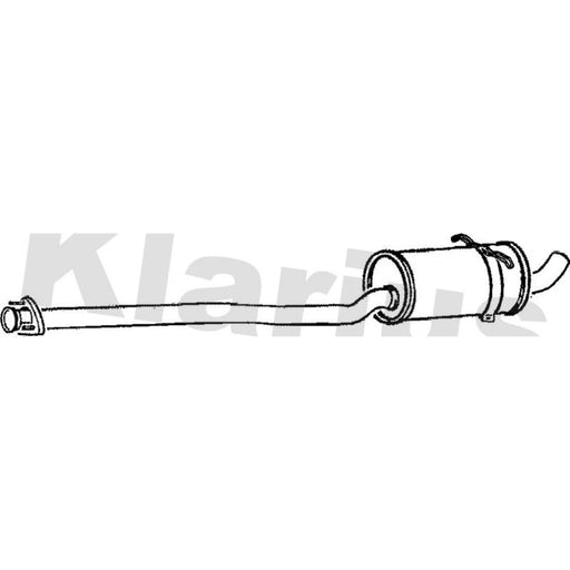 Klarius Box With Centre Pipe Centre fits Volvo 740 1986-1988 2.4