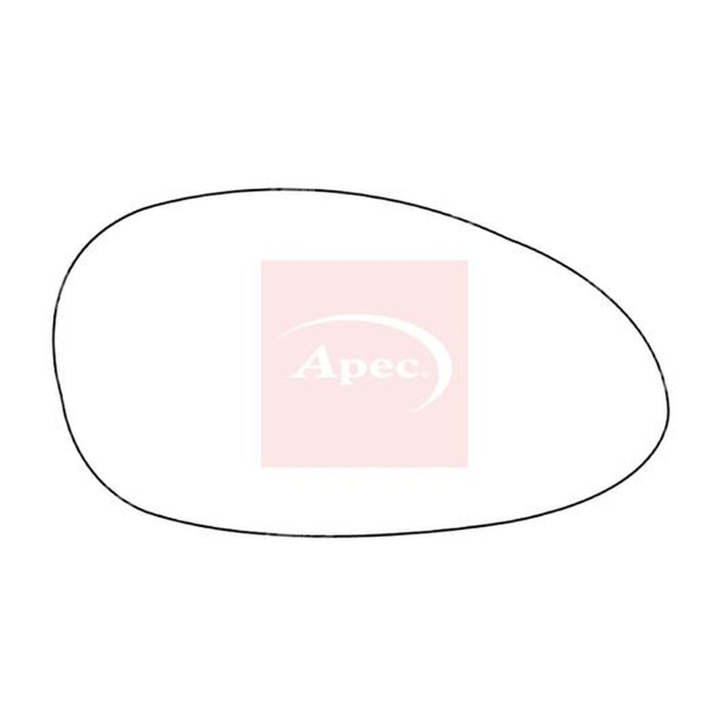 Apec Exterior Wing Mirror Glass Right fits BMW 1 2004-2013