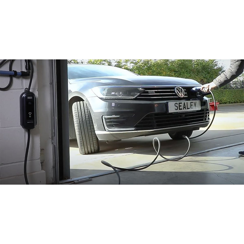 Sealey Portable EV Charger Type 1 to UK 10A 5m Cable EVPC1 Sealey - Dynamic Drive