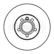 Borg & Beck Front & Rear Brake Discs & Pads fits VW Mpv 1996-2010 1.9