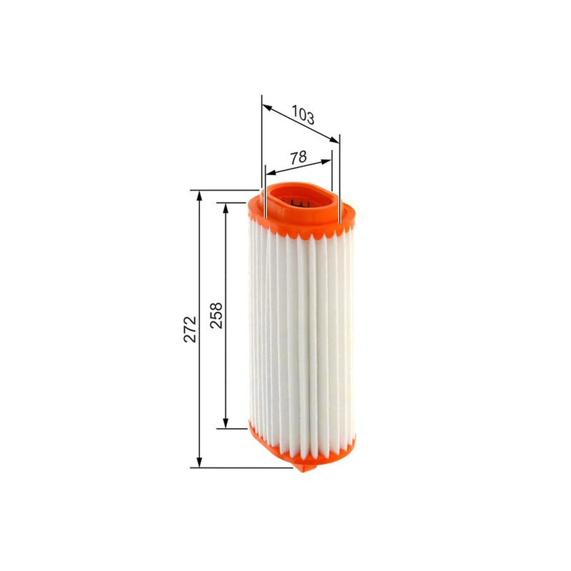 Bosch Engine Air Filter fits Hyundai I10 II 2013-2019 1.0