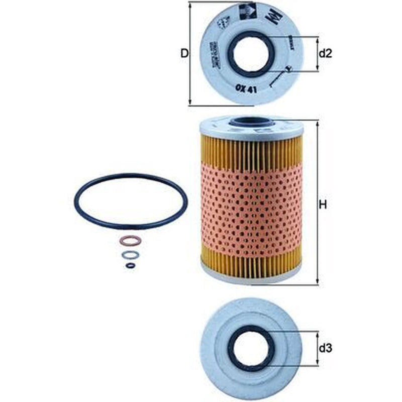 Mahle Engine Oil Filter OX 41D