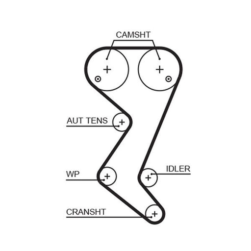 Gates Timing Belt Cambelt 143 Teeth fits Citroën C5 I 2001-2004 2.0