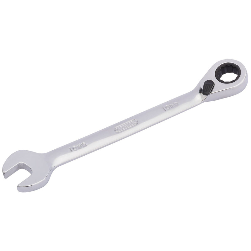Draper HI-TORQ Metric Reversible Ratcheting Combination Spanner, 10mm Draper - Dynamic Drive