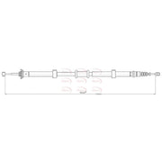 Apec Handbrake Cable Right Rear CAB1760