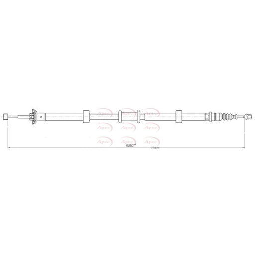 Apec Handbrake Cable Right Rear CAB1760