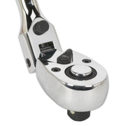 Sealey Ratchet Wrench Flexi-Head Extra-Long 600mm 1/2"Sq Drive AK6698 Sealey - Dynamic Drive