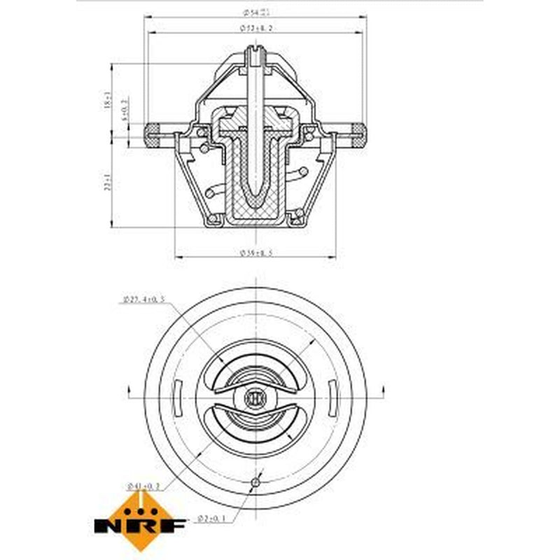 NRF Thermostat,Coolant 725064