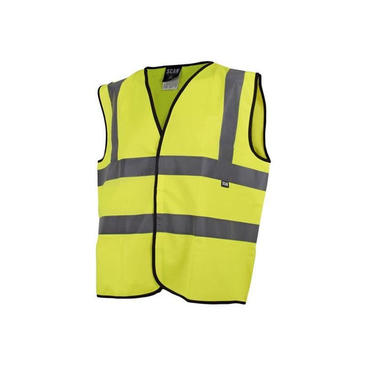Scan Hi-Vis Waistcoat Yellow - XL (48) Scan - Dynamic Drive
