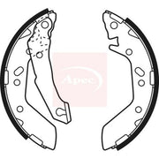 Apec Brake Shoe Set Axle Kit fits Hyundai Accent II 1999-2006 1.3 1.5 1.6