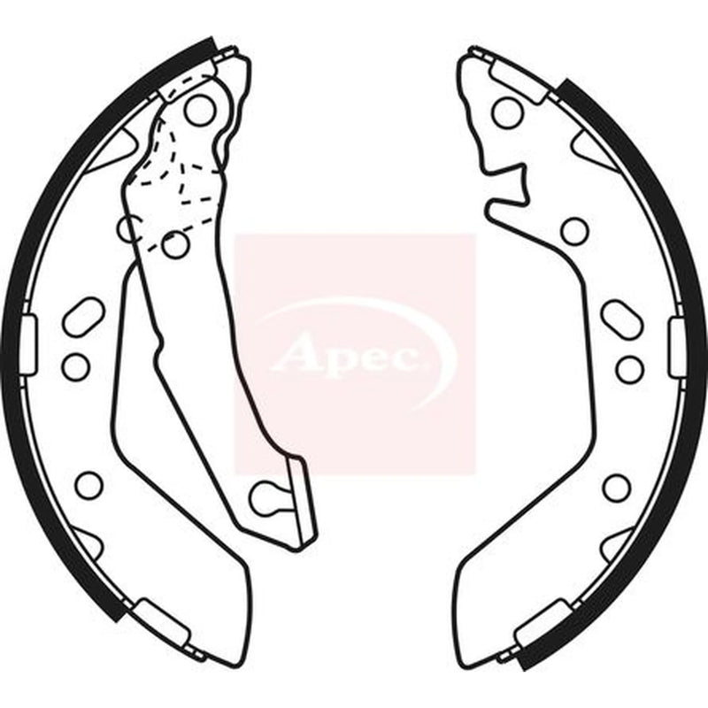 Apec Brake Shoe Set Axle Kit SHU627