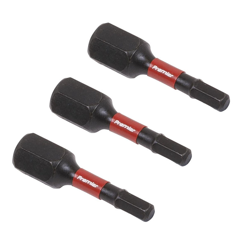 Sealey Hex 3mm Impact Power Tool Bits 25mm 3pc AK8211 Sealey - Dynamic Drive