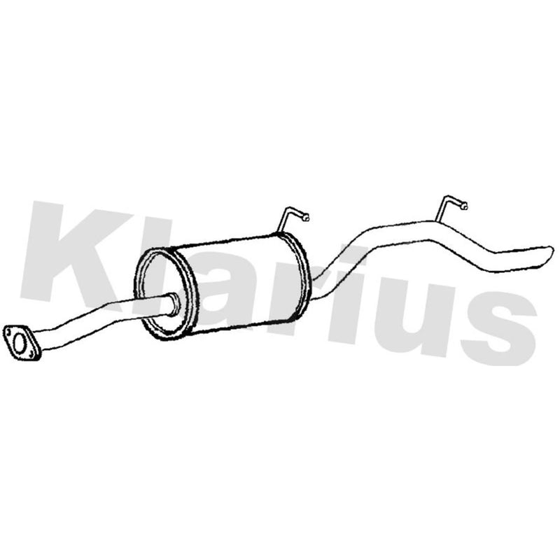 Klarius Box With Tail Pipe Rear fits Honda Logo 1999-2002 1.3
