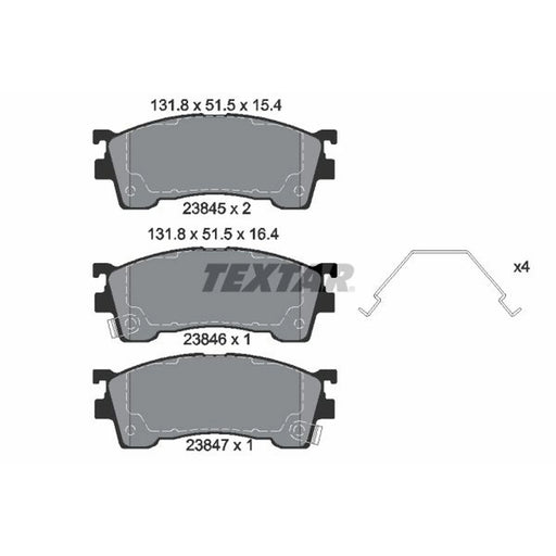 Textar Front Brake Pad Set 2384504